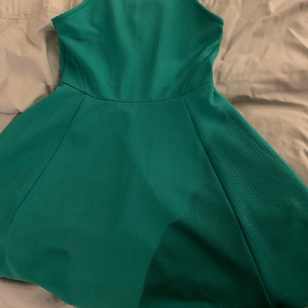 Green H & M dress